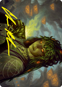 Dina, Soul Steeper Art Card (Gold-Stamped Signature) [Strixhaven: School of Mages Art Series] (ASTX 23)
