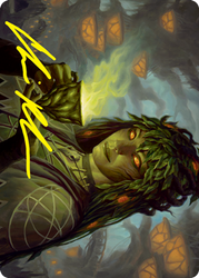 Dina, Soul Steeper Art Card (Gold-Stamped Signature) [Strixhaven: School of Mages Art Series] (ASTX 23)