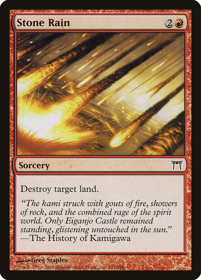 Stone Rain [Champions of Kamigawa] (CHK 191)