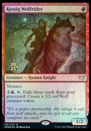 Kessig Wolfrider [Innistrad: Crimson Vow Prerelease Promos] (PVOW 165)