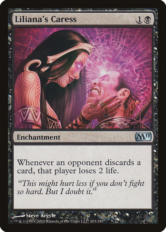 Liliana's Caress [Magic 2011] (M11 103)
