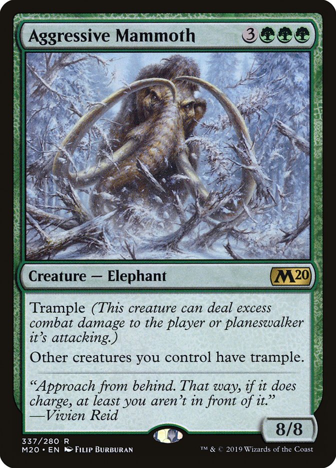 Aggressive Mammoth [Core Set 2020] (M20 337)