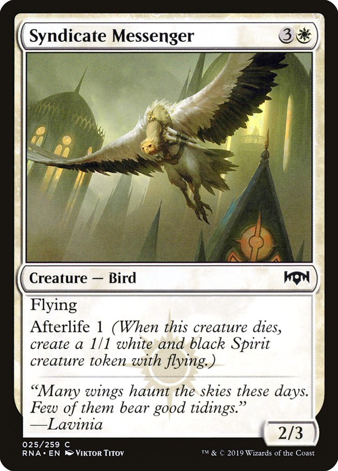 Syndicate Messenger [Ravnica Allegiance] (RNA 25)