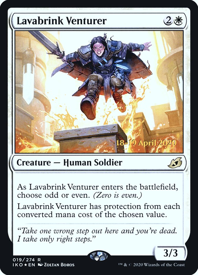 Lavabrink Venturer  [Ikoria: Lair of Behemoths Prerelease Promos] (PIKO 19S)