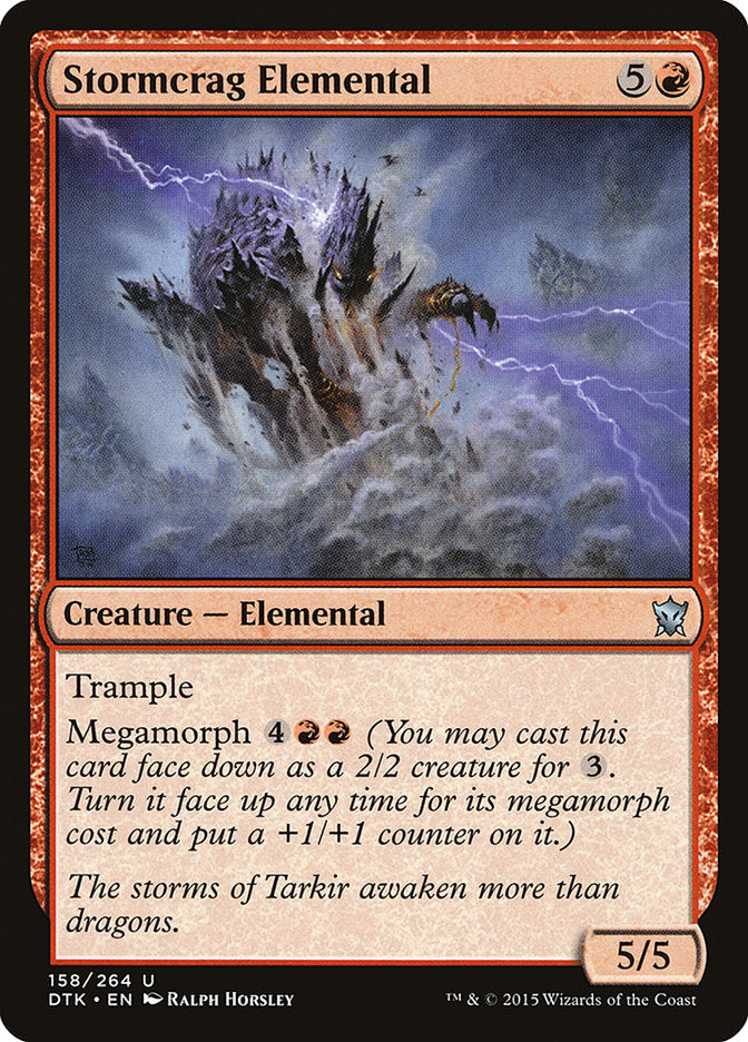 Stormcrag Elemental [Dragons of Tarkir] (DTK 158)