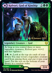 Kolvori, God of Kinship // The Ringhart Crest   [Kaldheim Prerelease Promos] (PKHM 181)