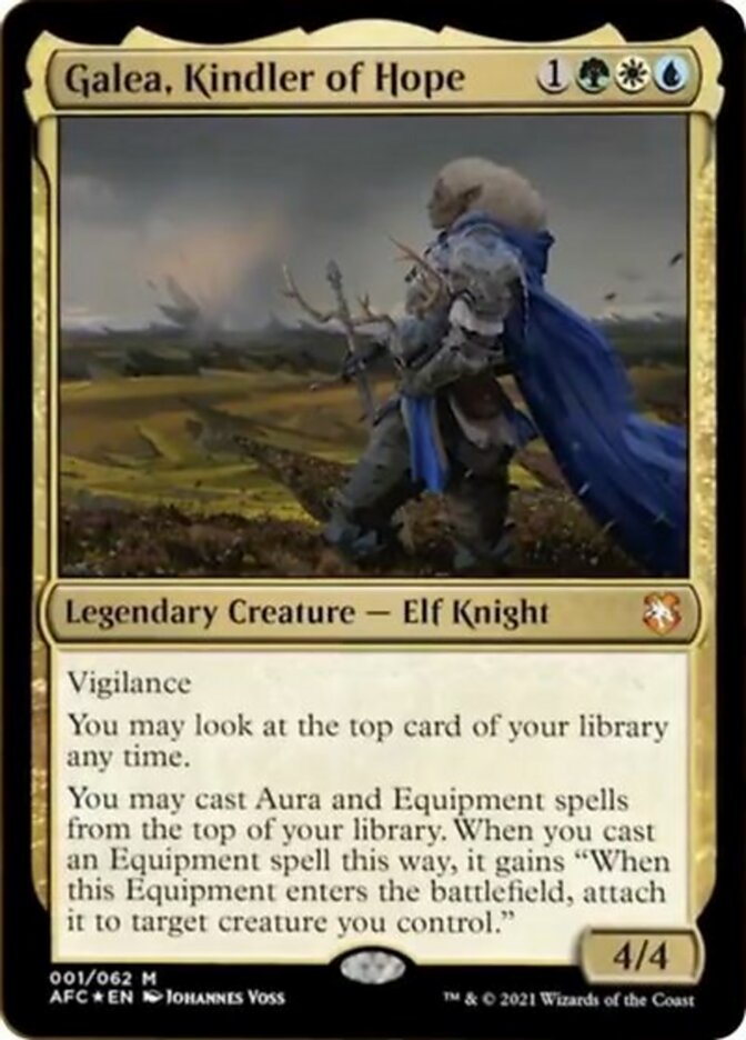 Galea, Kindler of Hope (Display Commander) [Dungeons & Dragons: Adventures in the Forgotten Realms Commander] (AFC 1)