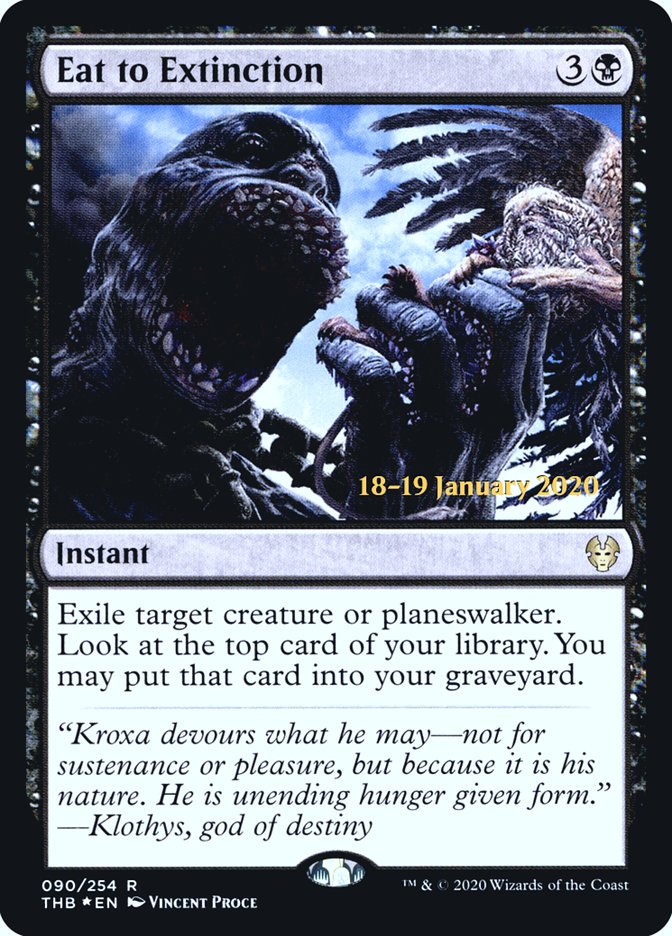 Eat to Extinction [Theros Beyond Death Prerelease Promos] (PTHB 90S)